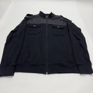 Kenneth Cole Reaction Full-Zip Sweater ‘Black’ Size Medium